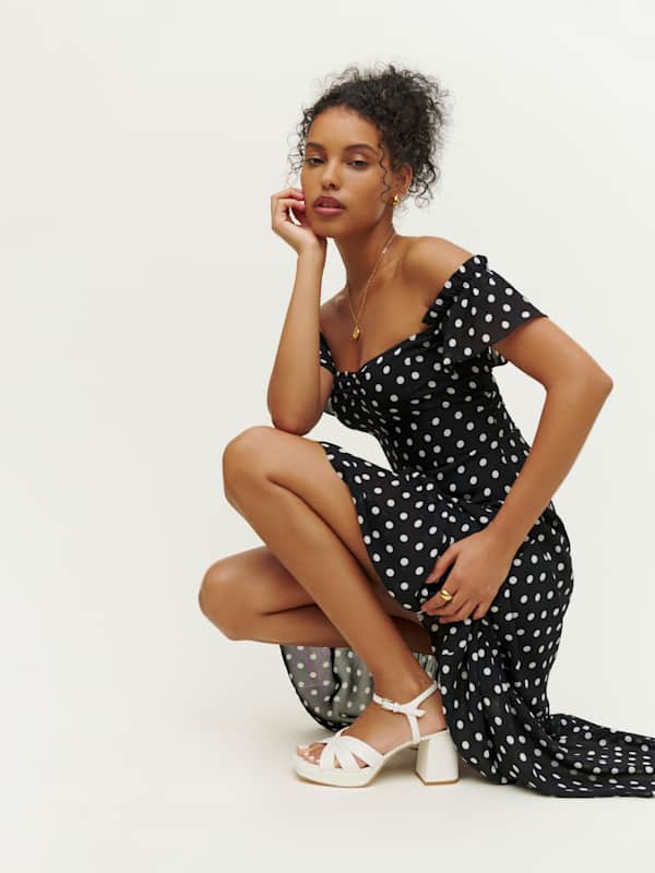 Maize Platform Sandal - White